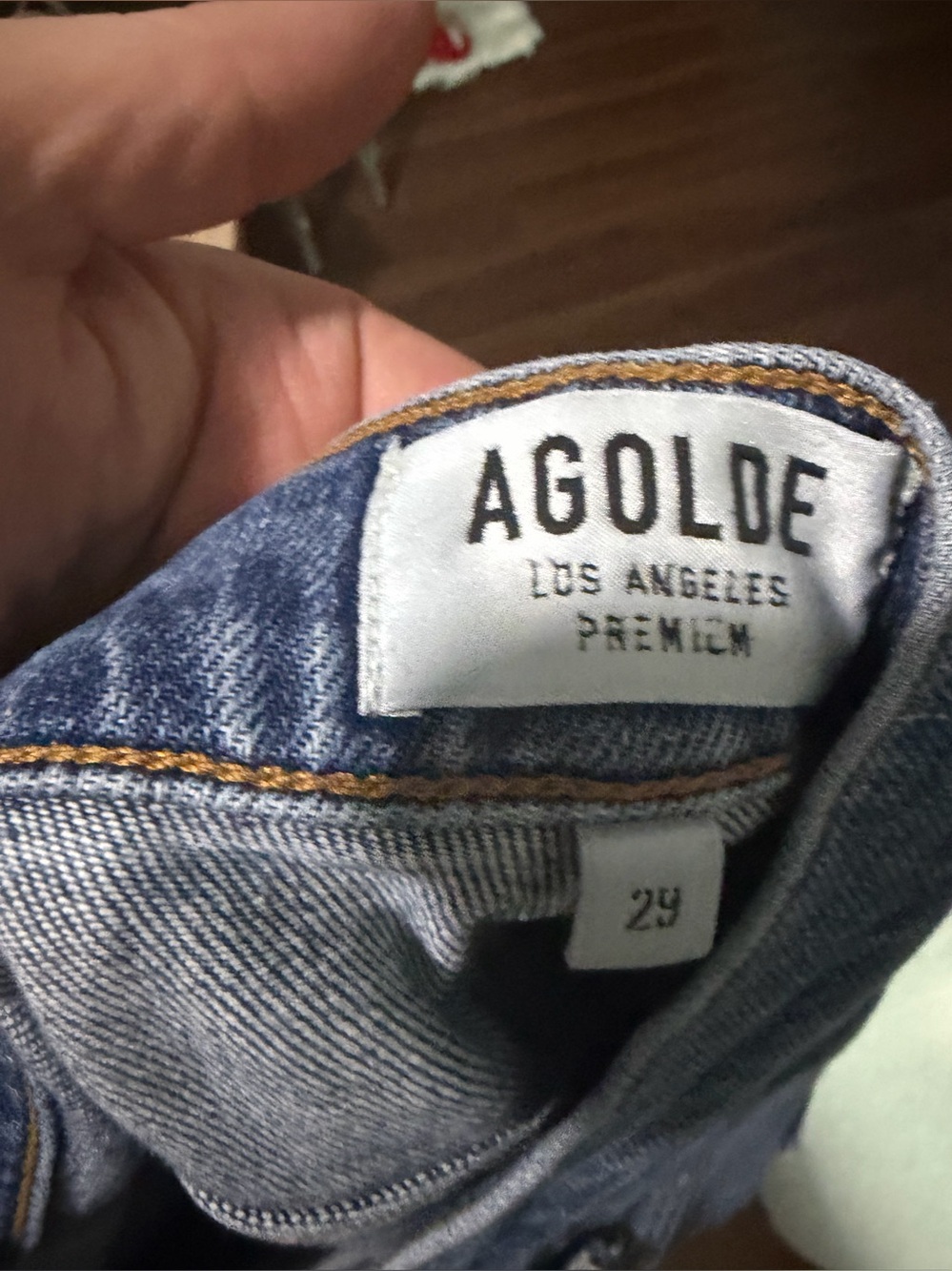 AGOLDE “Pinch Waist” high kick crop summer medium wash denim straight jeans $259 - Picture 4 of 9